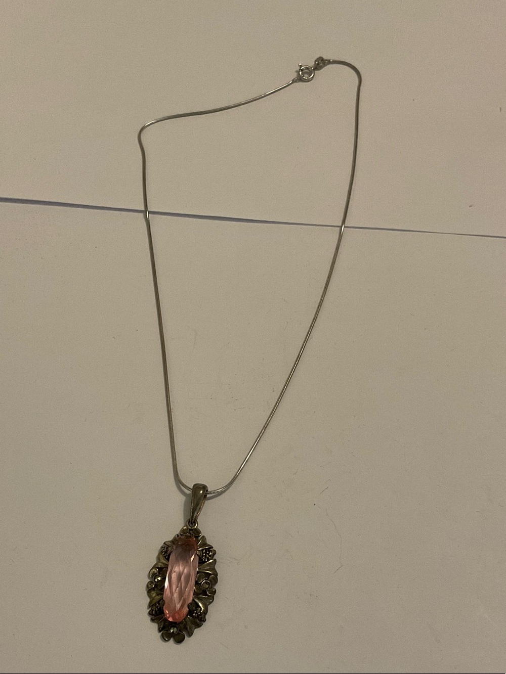 Sterling silver pendant necklace